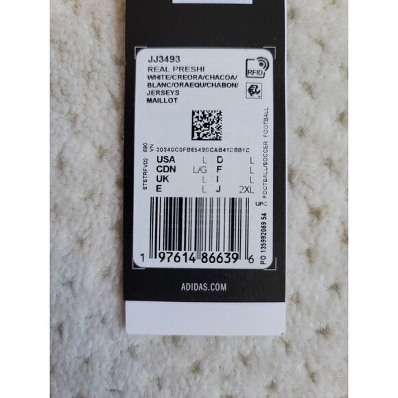 NWT Adidas Real Madrid 24/25 Pre Match Jersey No Sponsor Mens Large JJ3493 - Picture 13 of 15